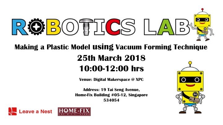 Next Robotics Lab Session on Sunday, 25th March 2018!
