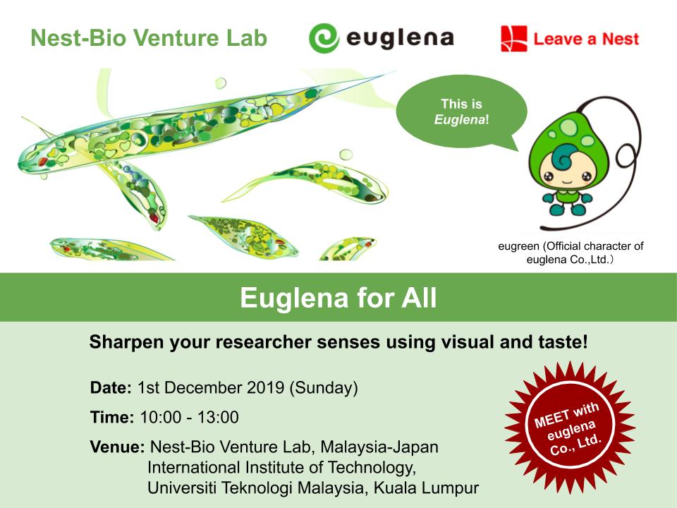 Let’s sharpen your researcher senses in Euglena for All workshop!