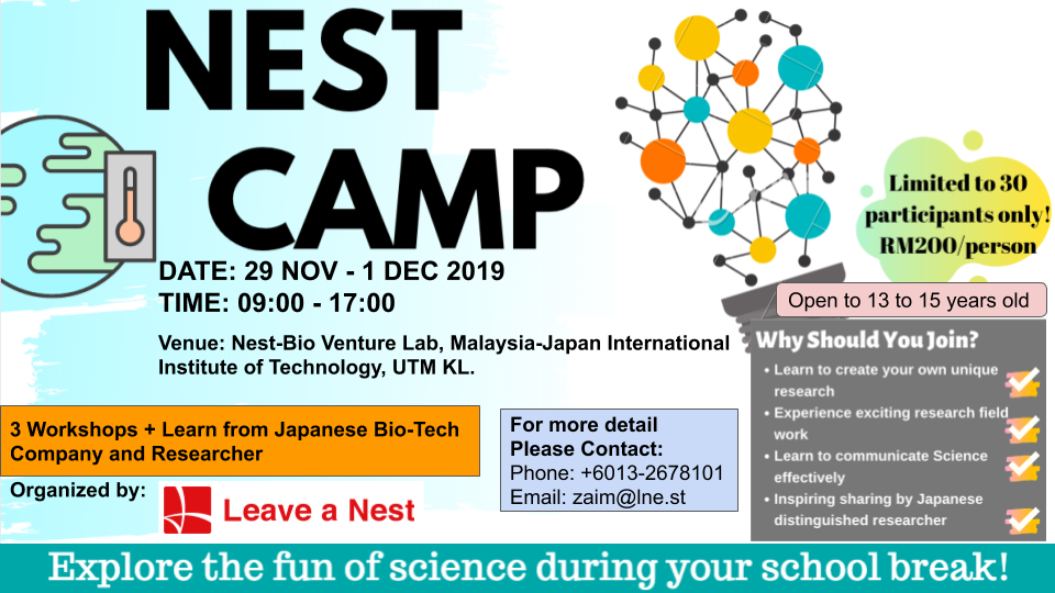 Let’s Explore the fun of science during your school break by joining NEST CAMP!