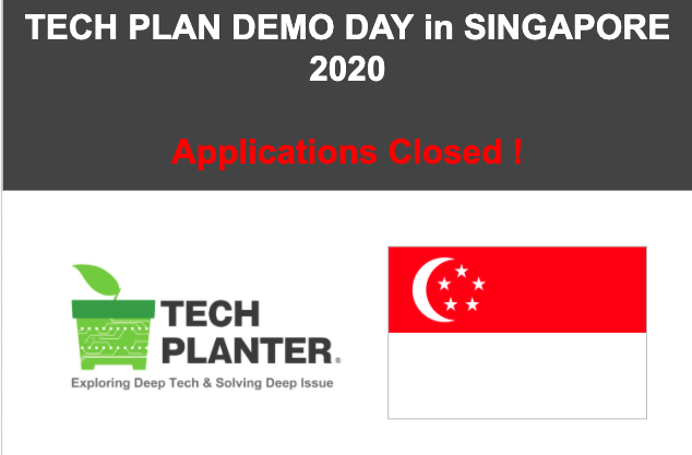 [Announcement] Applications to TECH PLANTER SINGAPORE have closed with 37 entries.