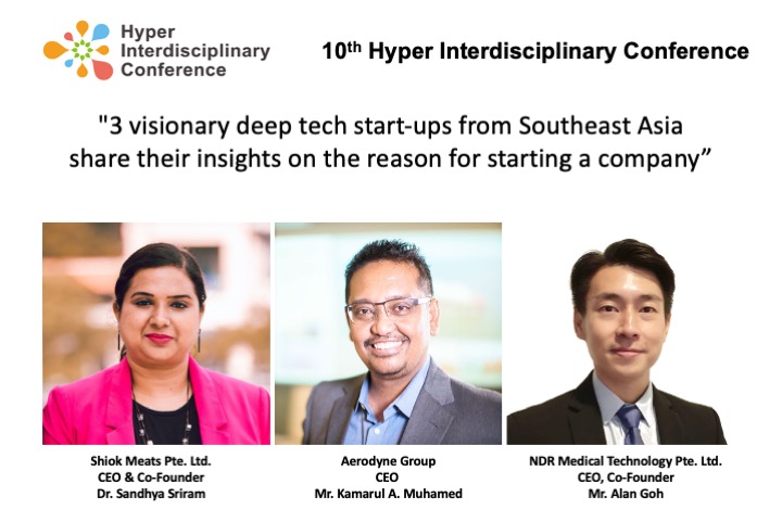 [10th Hyper Interdisciplinary Conference] Keynote speakers coming from prominent vision driven startups from Southeast Asia