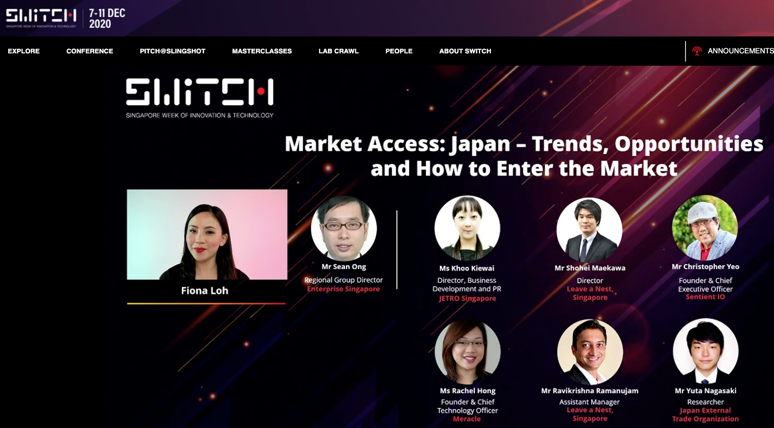 Entering the “Land of Gold” – Opportunities and Insights for Startups  @SWITCH 2020 | Leave a Nest