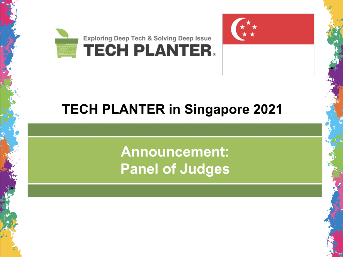 TECH PLAN DEMO DAY in Singapore 2021 Judges Announcement