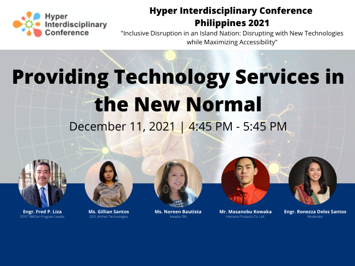[Panelist announcement] HIC in the Philippines 2021 Session 3: Providing Technology Services in the New Normal