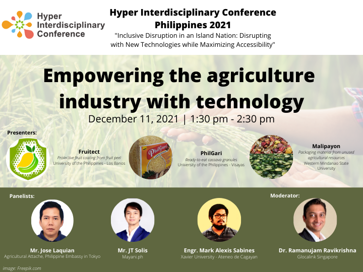 [Panelist announcement] HIC in the Philippines 2021 Session 1: Empowering the Agriculture Industry with Technology
