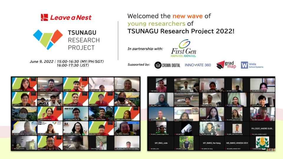 TSUNAGU 2022—Connecting and empowering students across the world to discover and solve environmental issues through scientific research