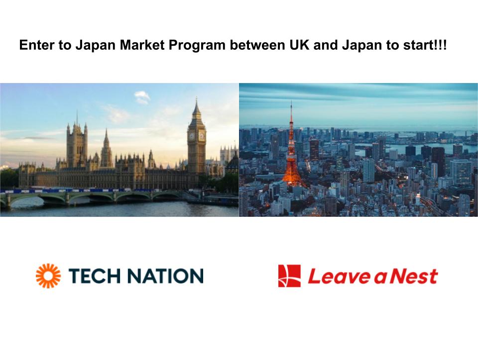 Leave a Nest to start new programme with TECH NATION to support UK startup enter Japan Market