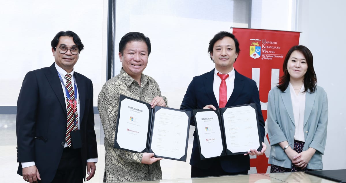 CO-CREATION OF HEALTHCARE INNOVATION AND COMMERCIALIZATION PLATFORM: MEMORANDUM OF UNDERSTANDING (MOU) BETWEEN LEAVE A NEST CO. LTD. AND UNIVERSITI KEBANGSAAN MALAYSIA (UKM)