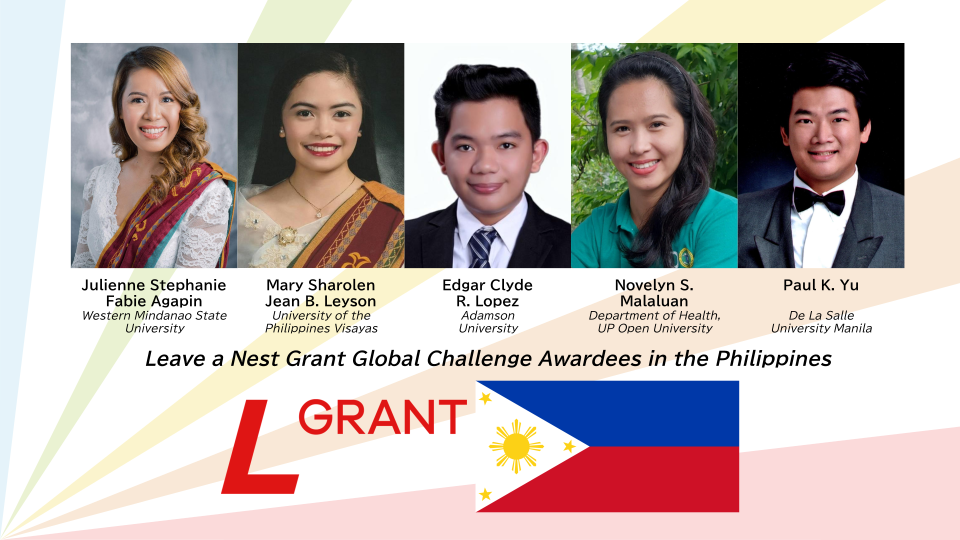 Announcement of the Awardees for the FIRST Leave a Nest Grant Global Challenge Award in the Philippines