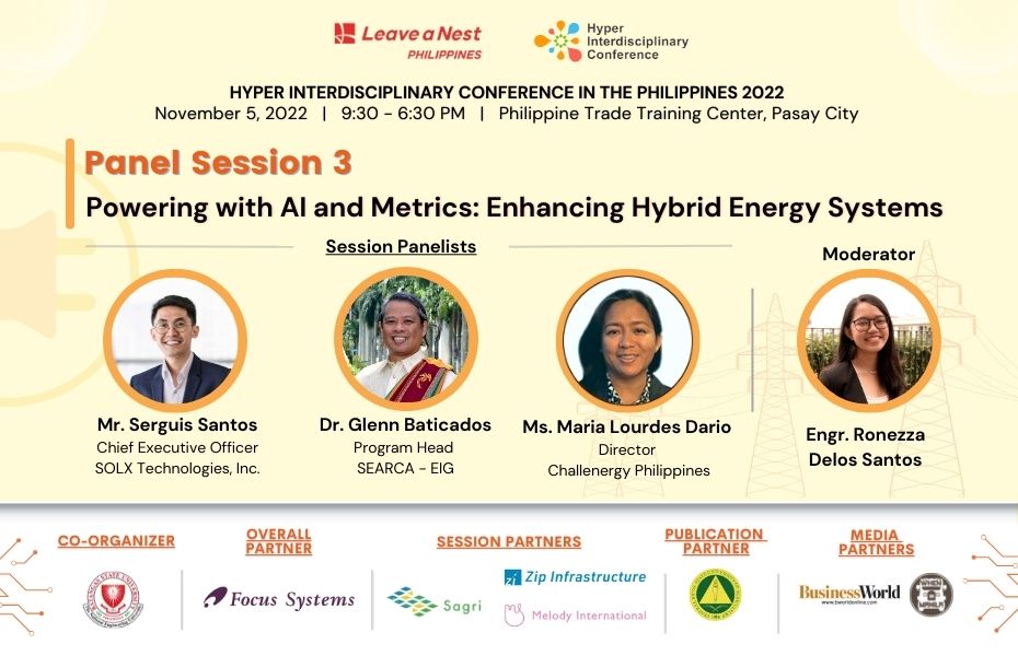 Powering with AI and Metrics: Enhancing Hybrid Energy Systems – 3rd Session Panelists for HIC in the Philippines 2022