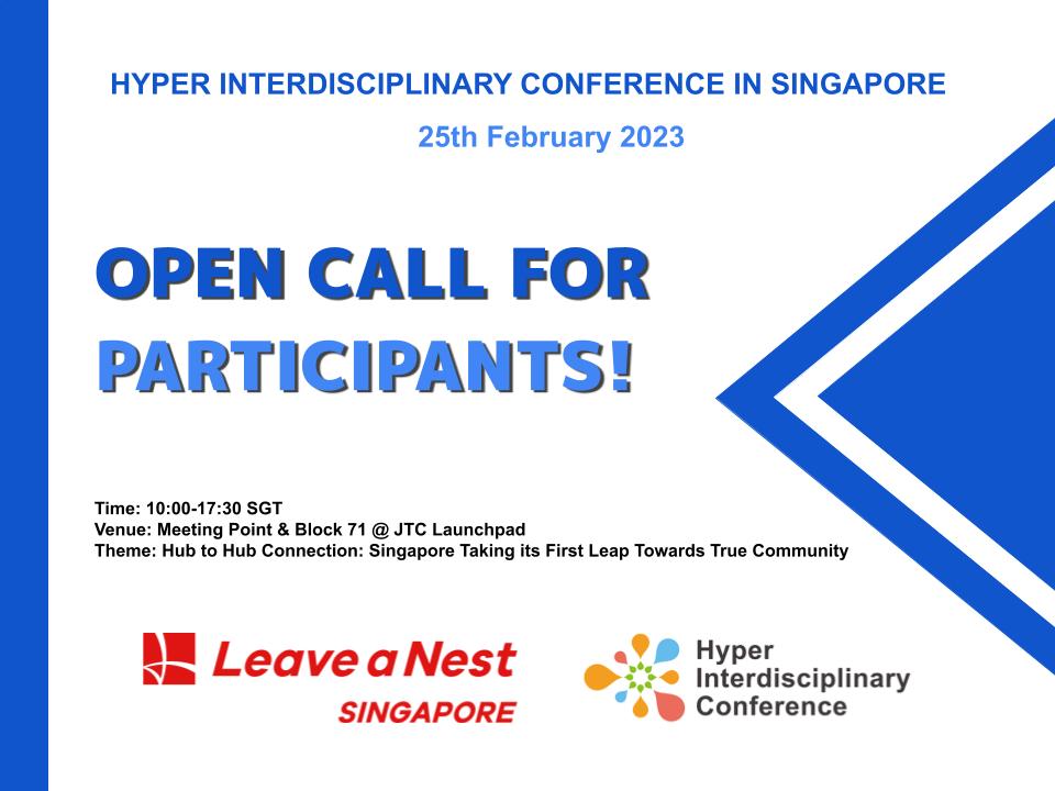 Calling for Participants! Hyper Interdisciplinary Conference in Singapore 2023