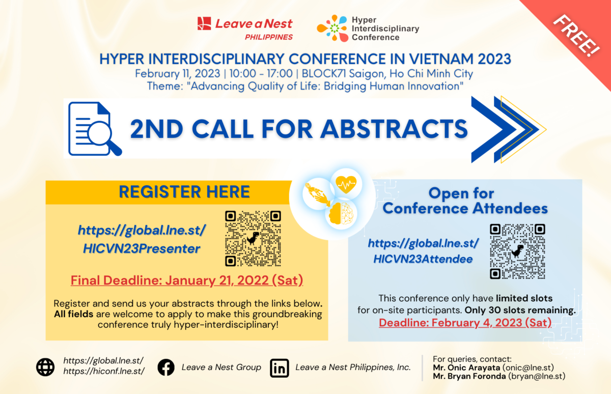 HIC Vietnam 2023 Call for Presenters and Attendees | Partnership Announcement