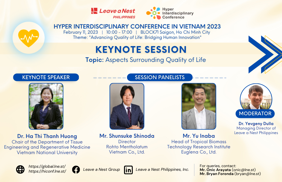 Aspects Surrounding Quality of Life – Keynote Session Panelists for HIC in Vietnam 2023