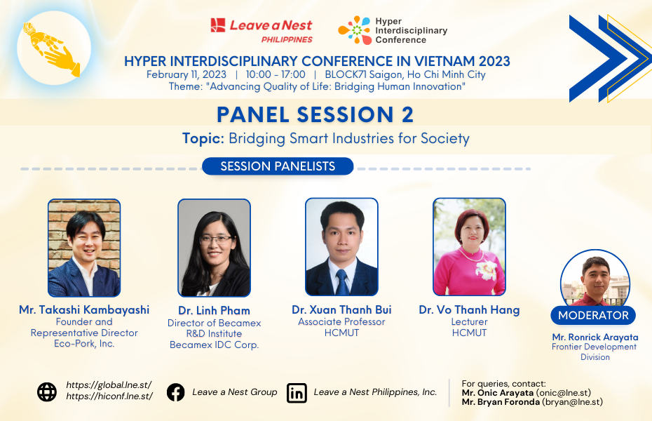 Bridging Smart Industries for Society – 2nd Session Panelists for HIC in Vietnam 2023
