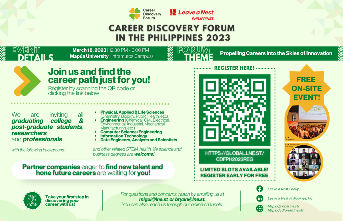 Career Discovery Forum in the Philippines 2023 Coming This March