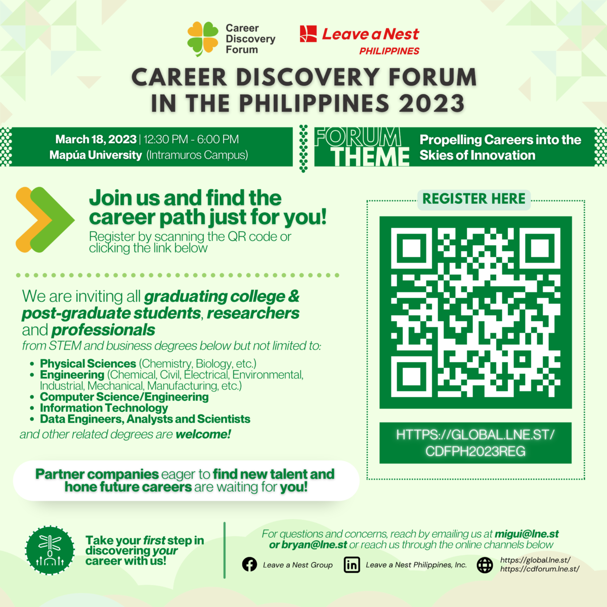 Meet our Speakers for the Career Discovery Forum in the Philippines 2023