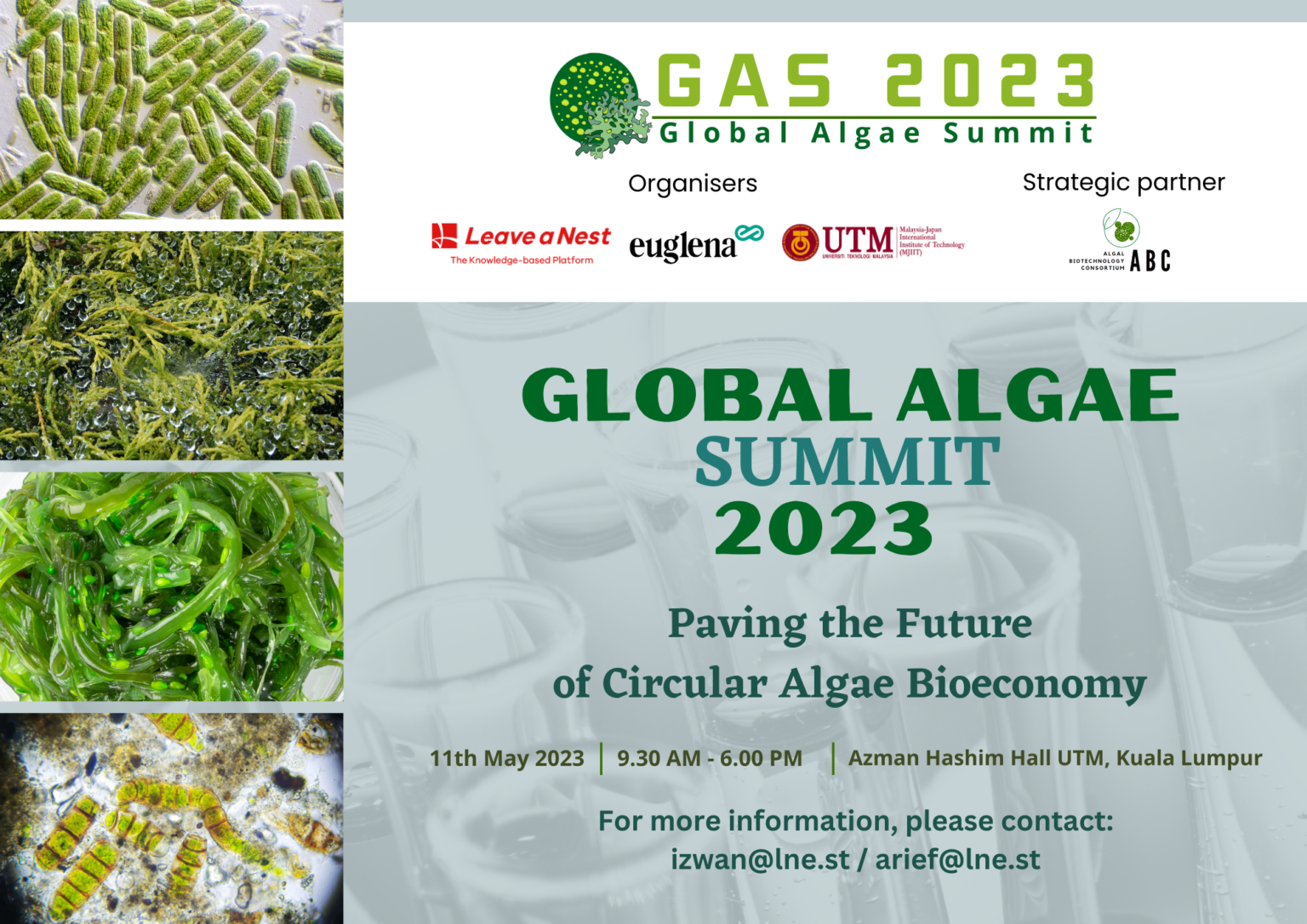 Global Algae Summit 2023: Paving The Future Of Circular Algae ...