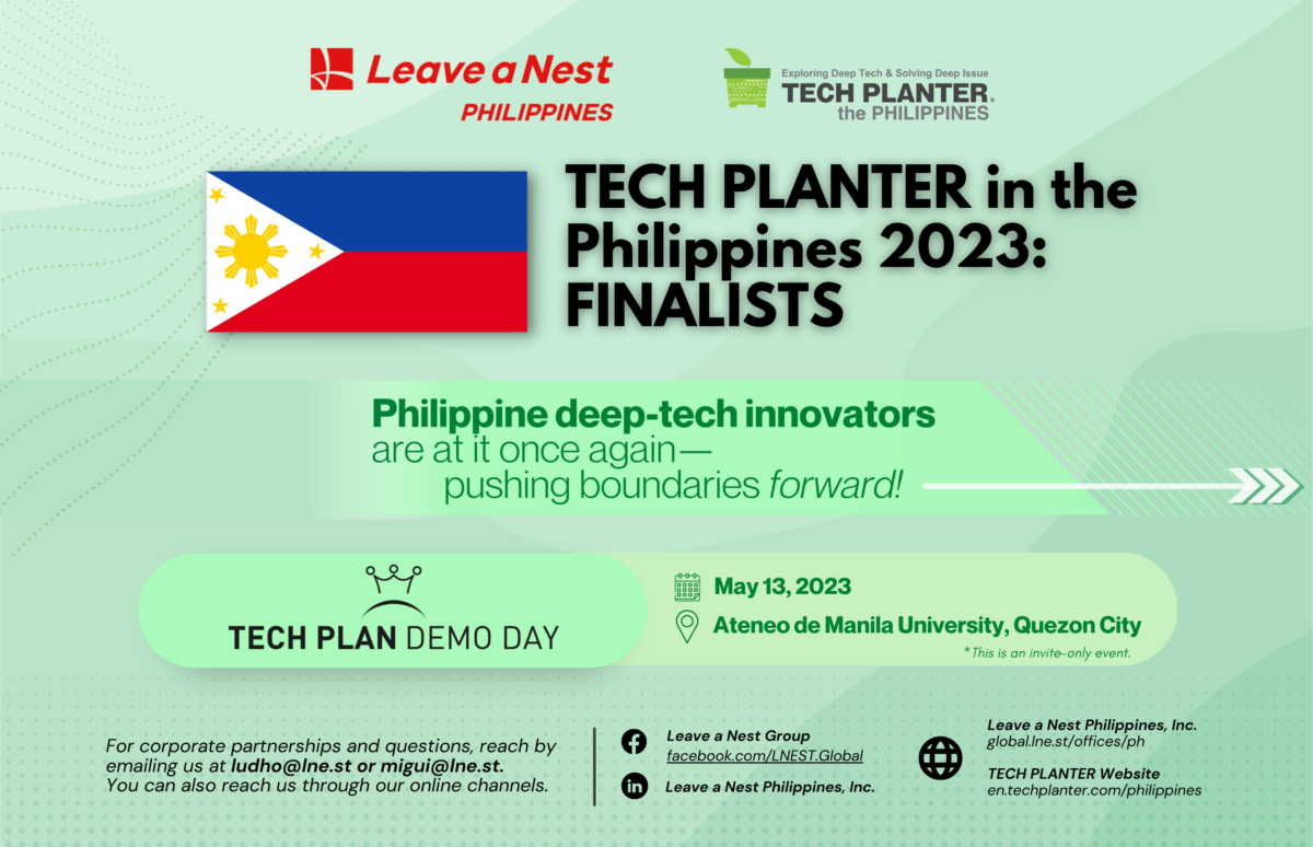 TECH PLANTER in the Philippines 2023: Finalists and Lightning Talk Teams Announcement