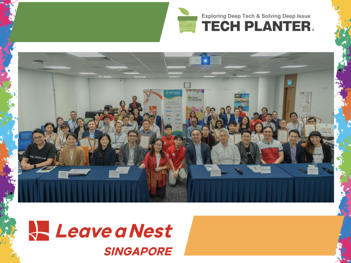 Nanomatics was crowned as Grand Winner of TECH PLAN Demo Day in Singapore 2023!