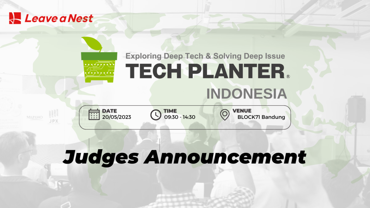 TECH PLANTER in Indonesia Announces Esteemed Judges for 2023 Demo Day