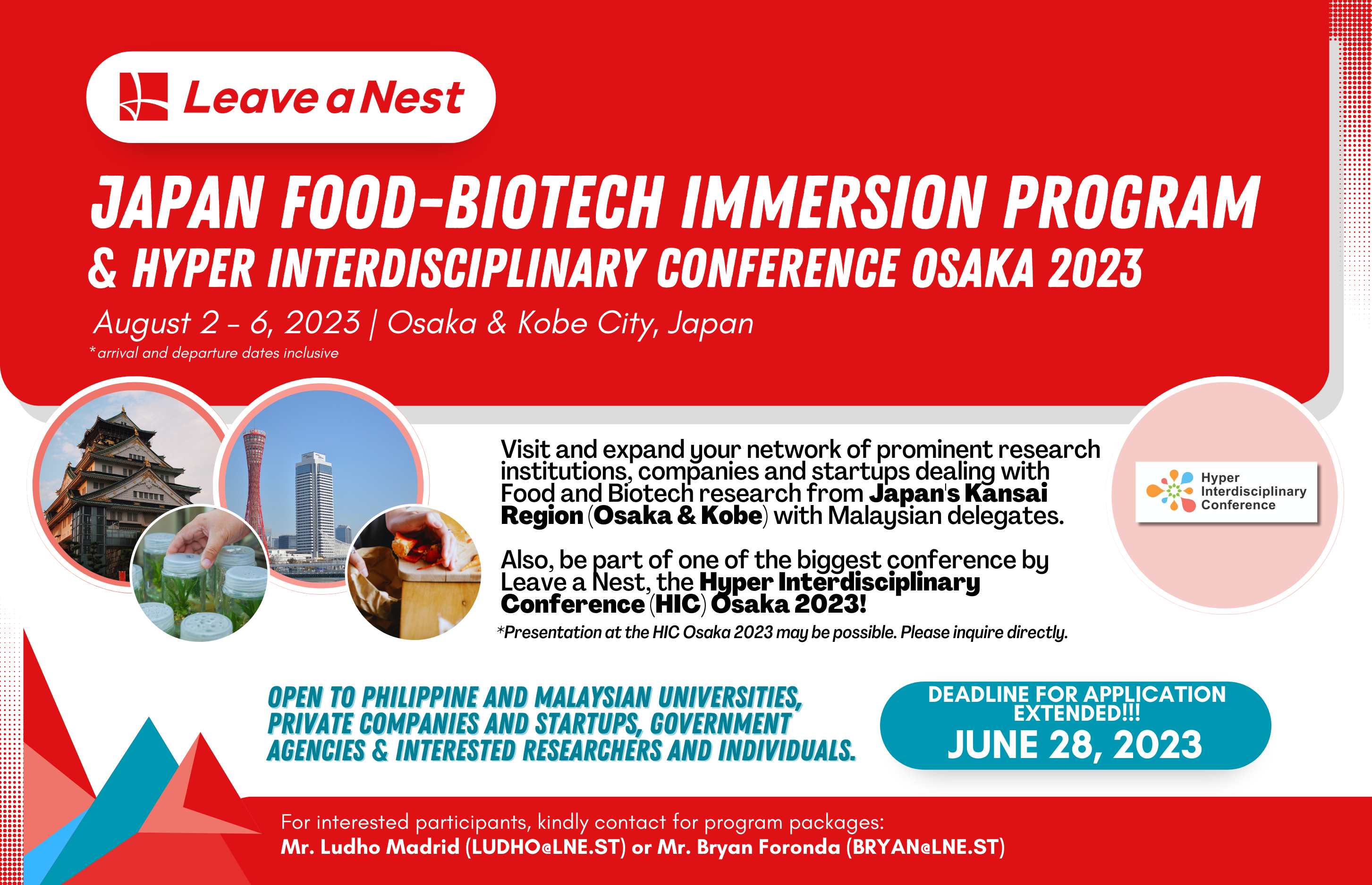 Call for participants for the FoodBiotech Immersion Program in Japan