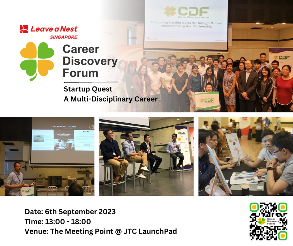 Career Discovery Forum | Singapore 2023 | Startup Quest, A Multidisciplinary Career