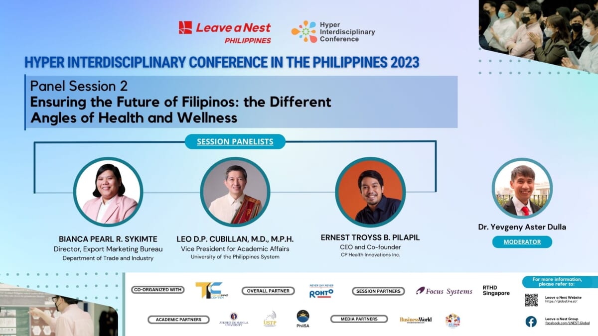 [Speakers announcement] HIC in the Philippines 2023 Panel Session 2 – Ensuring the Future of Filipinos: the Different Angles of Health and Wellness
