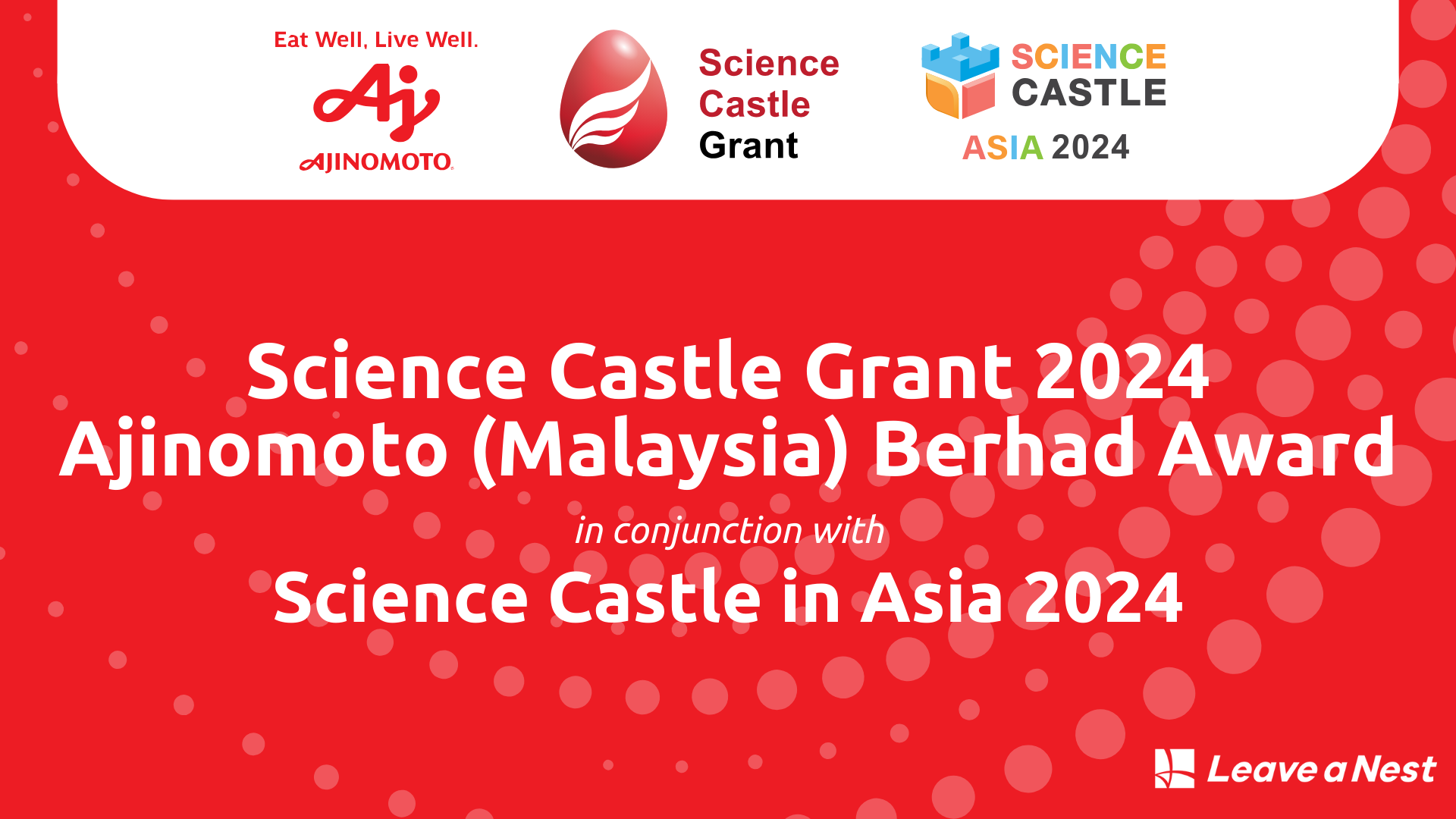 Science Castle Grant 2024 Ajinomoto (Malaysia) Berhad Award Opens