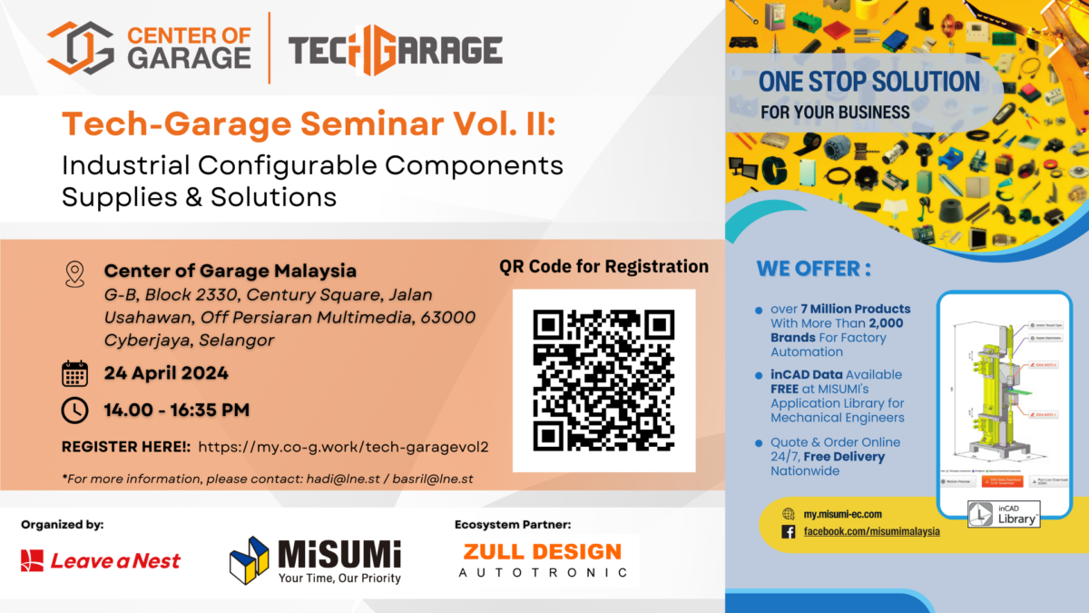 Tech-Garage Seminar Vol.2 – Industrial Configurable Components Supplies & Solutions