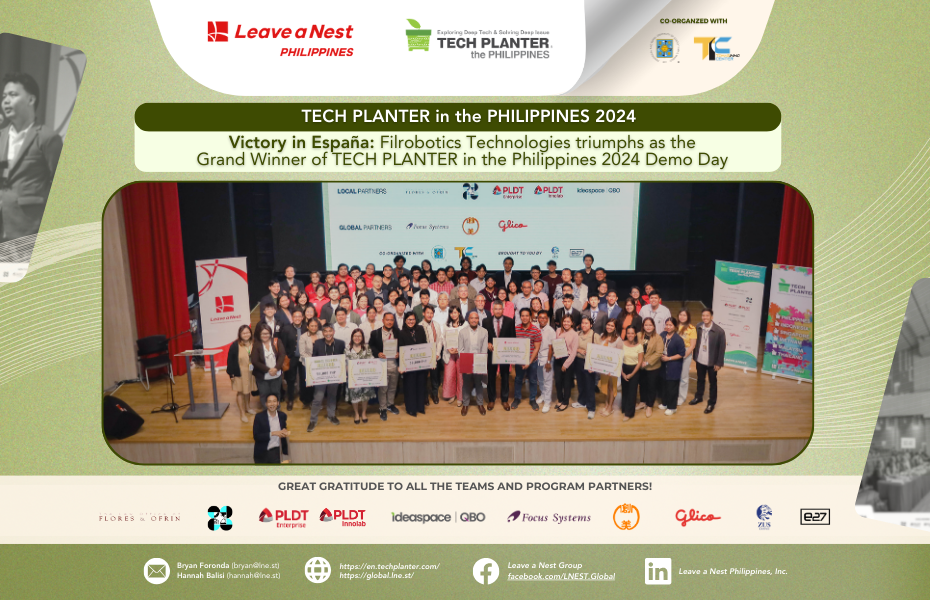 Victory in España: Filrobotics Technologies triumphs as the Grand Winner of TECH PLANTER in the Philippines 2024 Demo Day