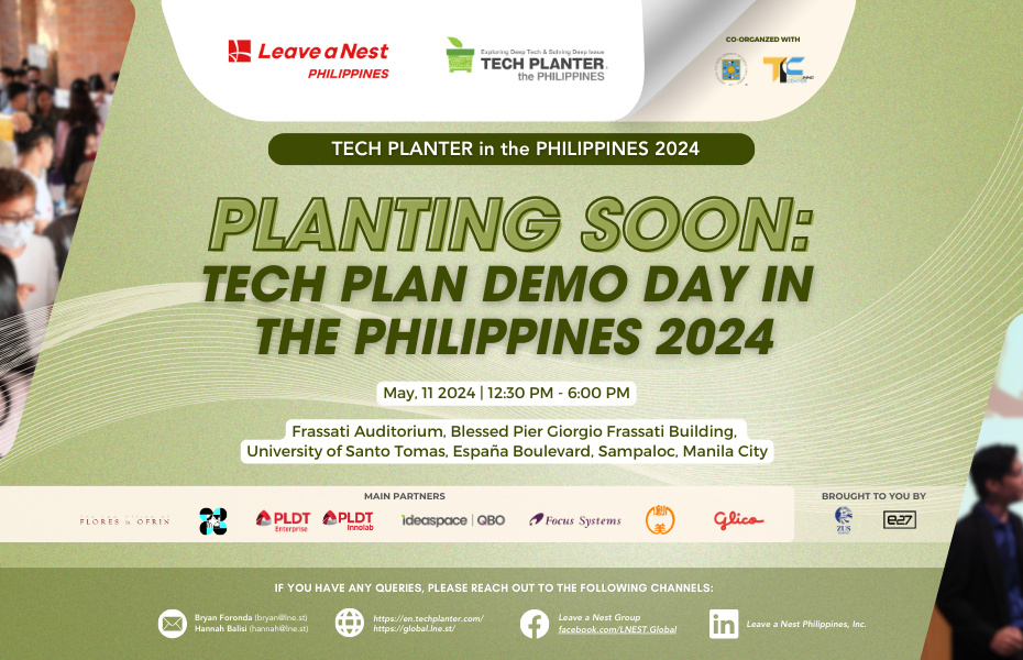 Planting Soon: TECH PLANTER in the Philippines 2024 Demo Day taking its root tomorrow!