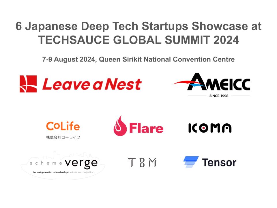 6 Japanese Deep Tech Startups Showcasing in TECHSAUCE GLOBAL SUMMIT 2024