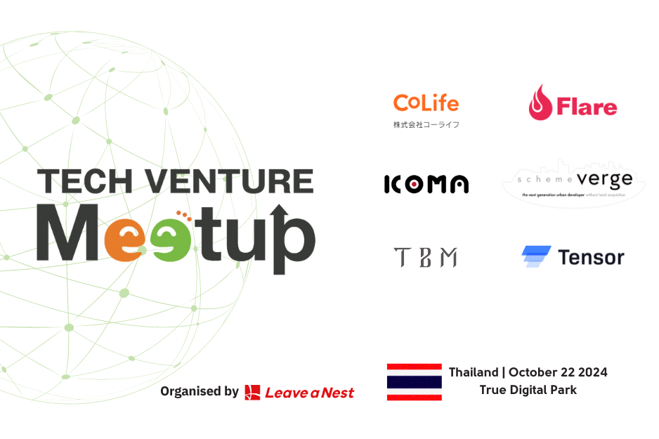 Announcement of 6 Japanese startups that will pitch at Tech Venture Meetup in Thailand