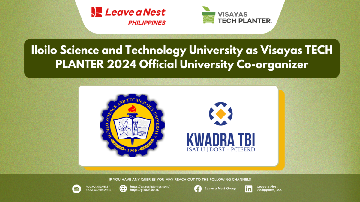 Iloilo Science and Technology University as Visayas TECH PLANTER 2024 Official University co-organizer