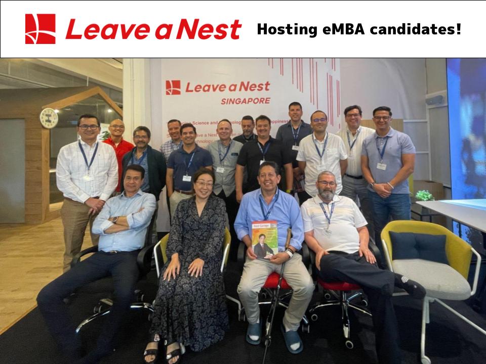 Hosting eMBA candidates at Leave a Nest Singapore