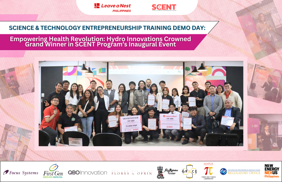 Empowering the Future of Filipino Innovators: Hydro Innovations Crowned Grand Winner at SCENT Demo Day