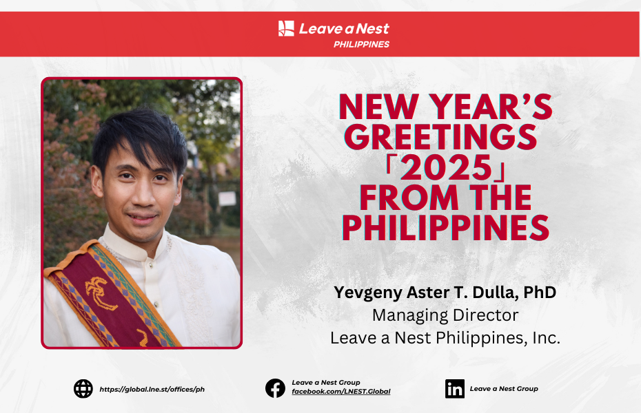 New Year Remarks from the Managing Director of Leave a Nest Philippines: ”Germinating the Seeds We Have Planted as a Test Bed of Technologies”