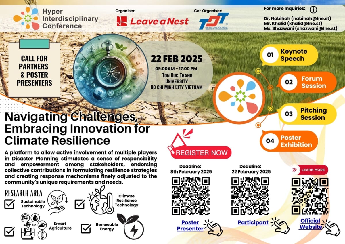 **Hyper Interdisciplinary Conference Vietnam 2025 Set to Address Climate Resilience Challenges**