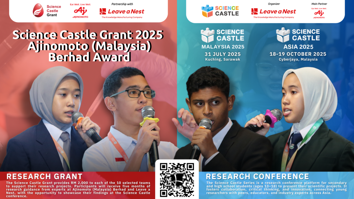 Applications Now Open for Science Castle Grant Ajinomoto (Malaysia) Berhad Award, Science Castle Malaysia 2025, and Science Castle Asia 2025