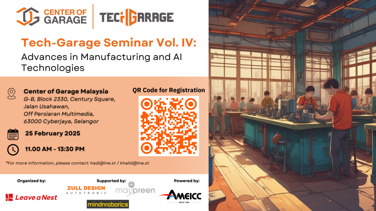 Tech-Garage Seminar Vol. 4 – Advances in Manufacturing and AI Technologies