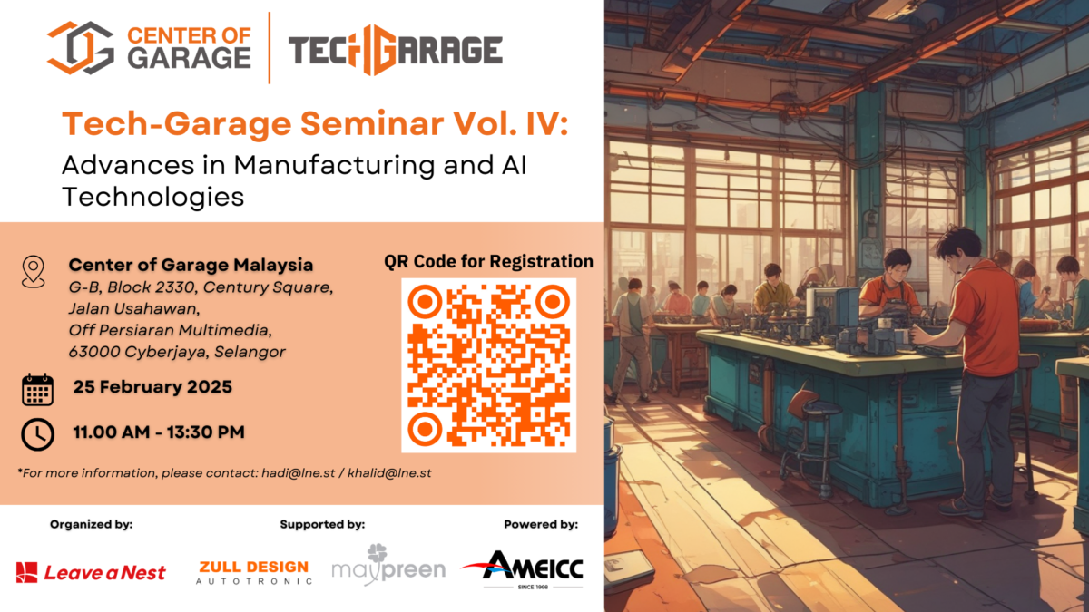 Tech-Garage Seminar Vol. 4 – Advances in Manufacturing and AI Technologies