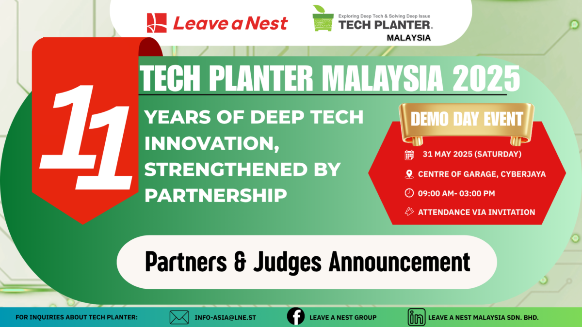 TECH PLANTER Malaysia 2025: 11 Years of Deep Tech Innovation, Strengthened by Partnership!