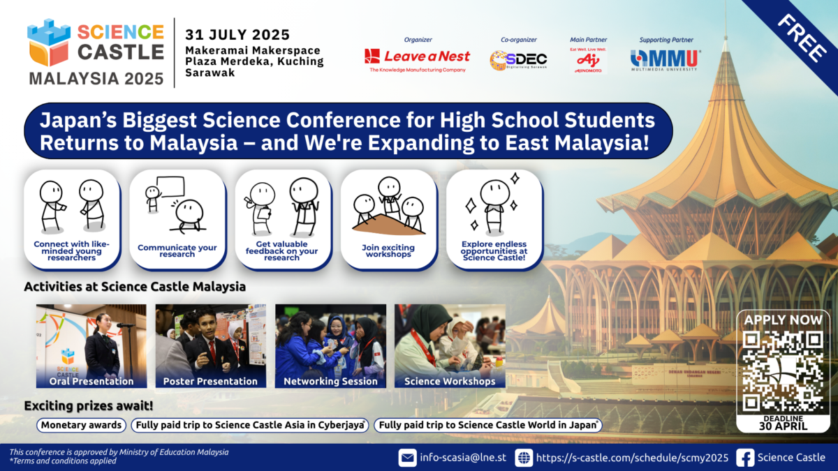 Young Malaysian Scientists to Shine at Science Castle Malaysia 2025 with 56 Innovative Posters