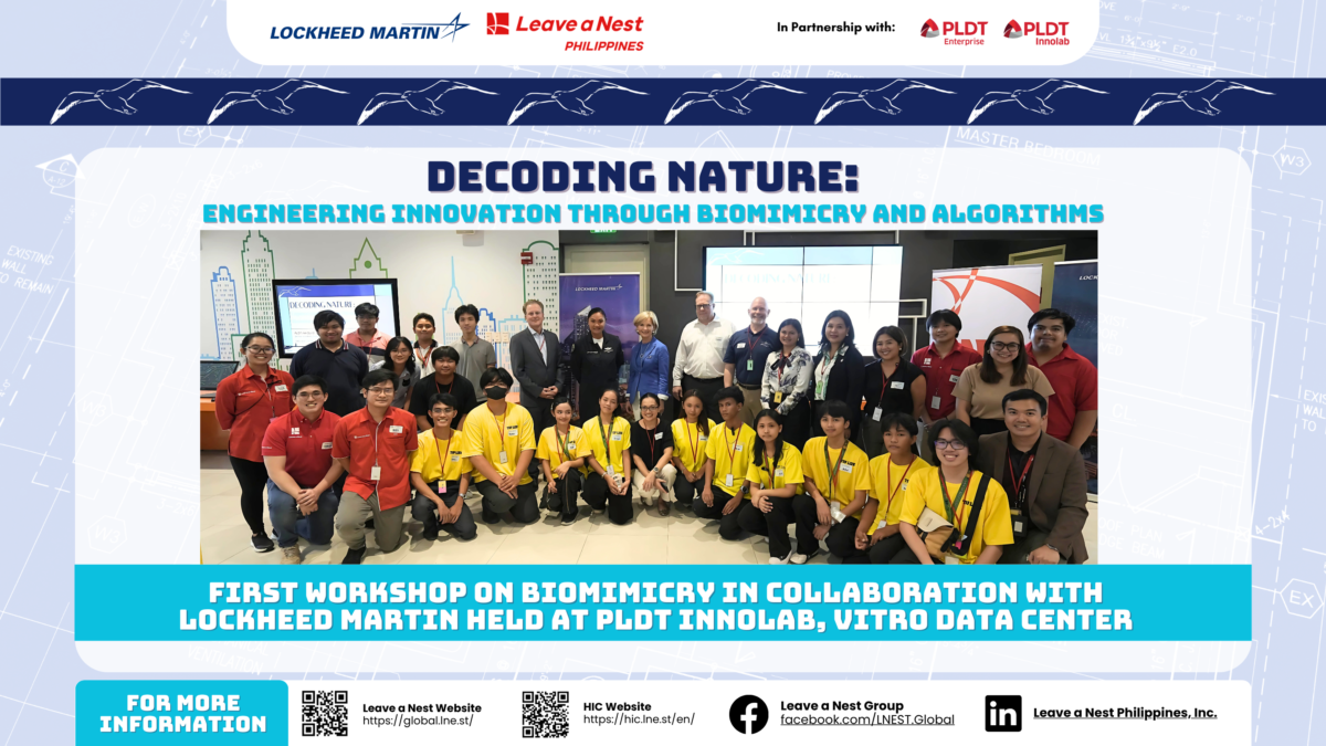 Lockheed Martin Sparks Young Filipino Imaginations through Algorithm and Biomimicry Workshop with Leave a Nest and PLDT