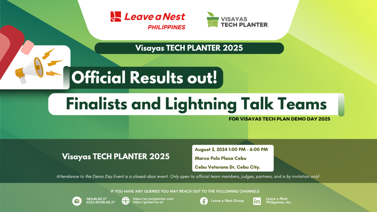 Meet the Finalists and Lightning Talks: Visayas TECH PLANTER 2025 Takes Center Stage in Cebu!