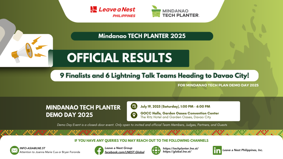 Unlocking Mindanao’s Innovation Frontier: Finalists and Lightning Talk Teams of the Inaugural Mindanao TECH PLANTER 2025!