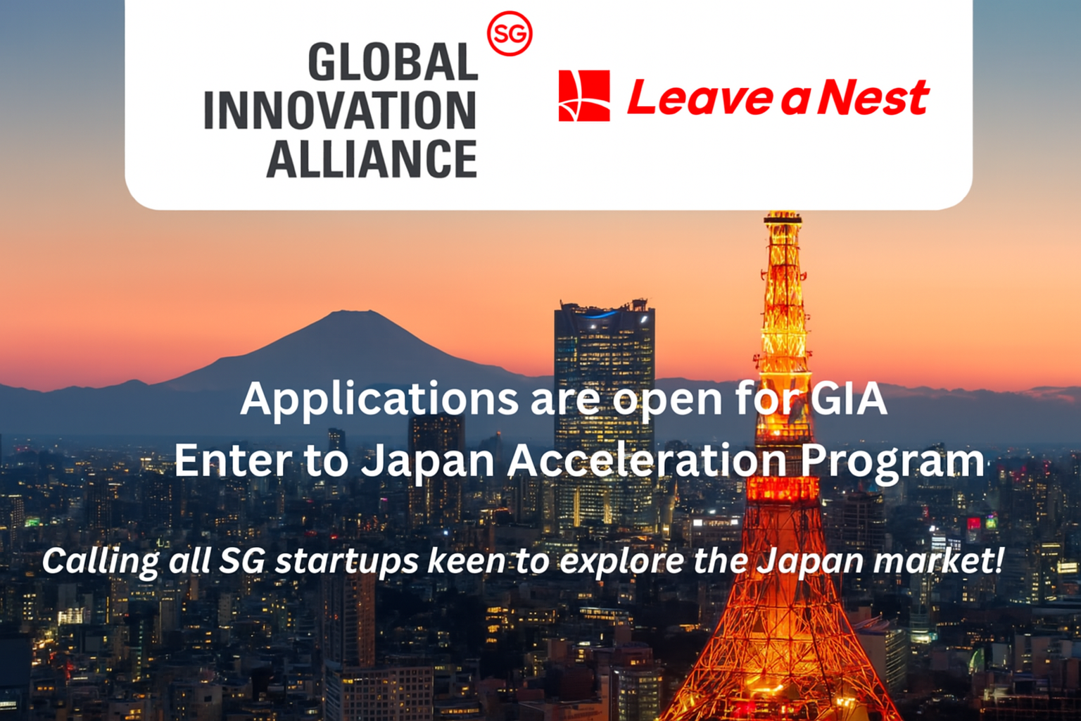 [Announcement] Applications are open for the GIA Tokyo Acceleration ...
