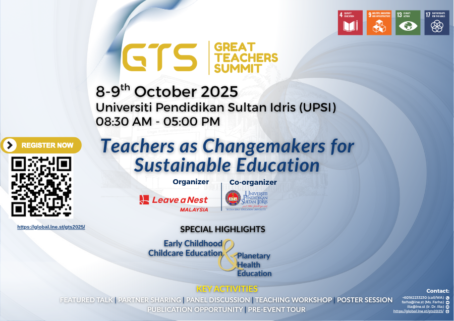 Great Teacher Summit 2025 Returns with the Theme: “Teachers as Changemakers for Sustainable Education”