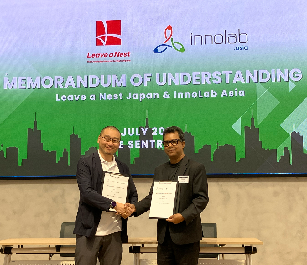 Forging a Path for Deep Tech Collaboration: Leave a Nest Japan and InnoLab Asia Sign Strategic MOU to Empower Southeast Asian Startups Ecosystem