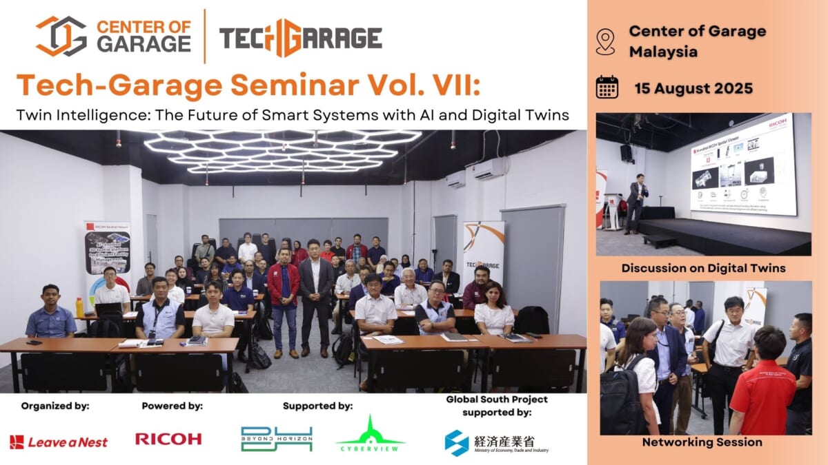 Tech-Garage Seminar Vol. VII: Twin Intelligence: The Future of Smart Systems with AI and Digital Twins